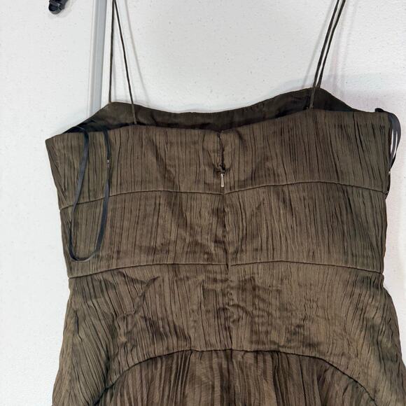 AMUR Sue Pleated Gown tie diy size 0 - Picture 9 of 12